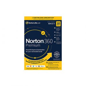 Norton 360 Premium – Antivirus software for 10 Devices